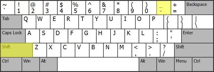 Discord Underscore Key, Keyboard Layout - WriteBots