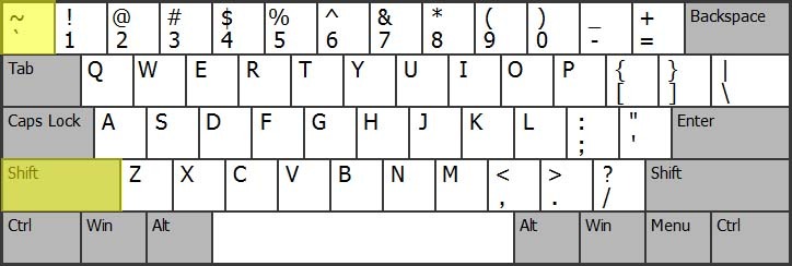 Discord Text Formatting Tilde Keyboard Layout - WriteBots