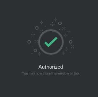 Discord Bot Authorized and Added to Server