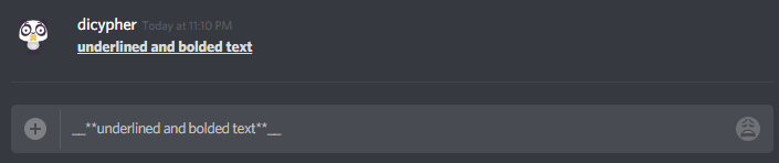 Discord Underlined and Bolded Text Formatting - WriteBots