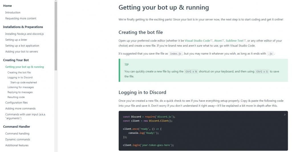 Running Discord Bot Tutorial